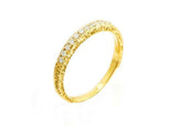 Filigree Bridal Set Engagement Ring 2ct Round Cut Diamond 14k Yellow Gold Finish