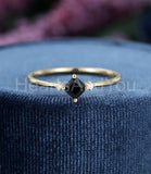 0.3ct Princess Simulated Diamond Trilogy Engagement Ring 14k Yellow Gold Plated