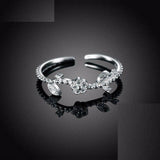 1.7ct Round Cut VVS1 Diamond Engagement Ring 14k WhiteGold Finish Leaf Solitaire