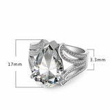 2.5ct Pear Cut Diamond Engagement Ring 14k White Gold Over Unique Antique Design