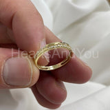 0.2ct Round Cut Moissanite Minimalist Women Wedding Band 14K Yellow Gold Plated