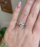 2.35ct Round Cut Moissanite Solitaire with Accents Ring 14k Yellow Gold Plated