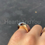 0.5ct Round Cut Moissanite Crescent Women Engagement Ring 14k Yellow Gold Plated