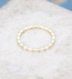 0.3ct Baguette Simulated Diamond Minimalist Wedding Band 14k Yellow Gold Plated