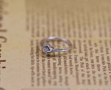 0.5ct Engagement Ring Round Cut Diamond Stylish Solitaire 14k White Gold Finish