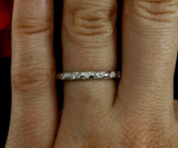 1ct Round Cut Diamond Eternity Wedding Propose Ring Band 14k White Gold Finish