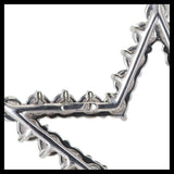 2ct Round Cut VVS1D Diamond Pendant Star Design 14k White Gold Finish NO CHAIN