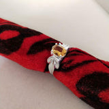 1.5ct Engagement Ring Oval Cut Yellow Citrine Partywear 14k White Gold Finish