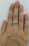 1.5ct Round Cut Diamond Engagement Ring Split Band Dual Row 14k Yellow Gold Over