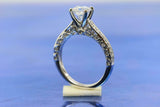 2.5ct Round Cut Diamond Engagement Ring Stylish Bridal Set 14k White Gold Finish