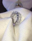 5ct Emerald Cut Diamond Eternity Band Ring 14k White Gold Finish