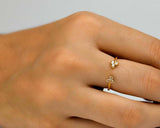 0.5ct Engagement Ring Round Cut Diamond Braided Rope 14k Yellow Gold Finish