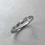 Twisted Infinity Wedding Ring Band 0.6ct Round Cut Diamond 14k White Gold Finish