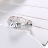 2.4ct Round Cut Diamond Engagement Ring 14k White Gold Finish Classic Solitaire