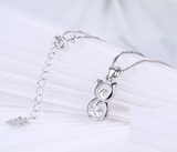 0.7ct Round Cut VVS1D Diamond Pendant Cat Design 14k White Gold Finish NO CHAIN