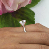 1ct Round Cut Brilliant Diamond Classic Solitaire Ring 14k White Gold Finish New
