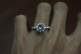 2ct Round Cut Diamond Classic Solitaire Engagement Ring 14k White Gold Finish
