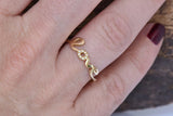 Love Design Engagement Ring 0.3ct Round Cut VVS1D Diamond 14k Yellow Gold Finish