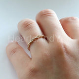0.15ct Round Cut Moissanite Infinity Twisted Wedding Band 14k White Gold Plated