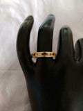 2.5ct Wedding Band Oval Cut Citrine Stylish Three Stone 14k White Gold Finish