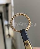 0.12ct Round Simulated Diamond 3/4 Eternity Wedding Band 14k Yellow Gold Plated