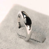 1ct Oval Cut Black Diamond Engagement Ring Solitaire Women 14k White Gold Finish