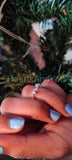 0.2ct Marquise Simulated Diamond Minimalist Wedding Band 14k White Gold Plated