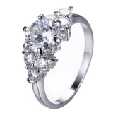 2.2ct Round Cut Diamond Engagement Ring 14k White Gold Finish Classic Solitaire