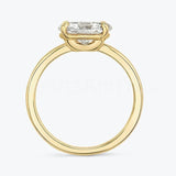 0.4ct Oval Simulated Diamond Solitaire Engagement Ring 14k Yellow Gold Plated