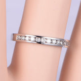 Half Eternity Wedding Ring Band 1.3ct Round Cut Diamond 18k White Gold Finish