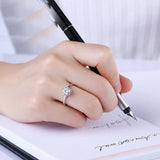 0.6ct Round Cut VVS1D Diamond Engagement Ring 14k White Gold Finish Solitaire