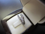 1.5ct Round Cut VVS1 D Diamond Solitaire Engagement Ring 14k White Gold Finish