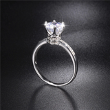 1.7ct Round Cut Diamond Engagement Ring 14k White Gold Finish Accents Solitaire