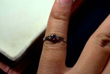 0.4ct Engagement Ring Oval Cut Pink Ruby Split Shank 14k White Gold Finish