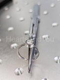 0.5ct Round Cut Moissanite Bezel Set Solitaire Women Ring 14k White Gold Plated