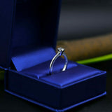 0.25ct Round Cut Diamond Engagement Ring 14k White Gold Finish Solitaire Women