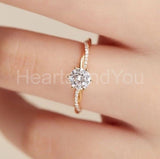 0.5ct Round Cut Moissanite Infinity Women Engagement Ring 14k Yellow Gold Plated