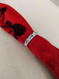 2.5ct Wedding Band Oval Cut Blue Topaz Stylish Three Stone 14k White Gold Finish