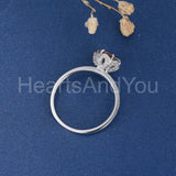 2ct Round Cut Simulated Morganite Floral Engagement Ring 14k Rose Gold Plated