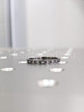 0.3ct Round Cut Moissanite Anniversary Women Wedding Band 14k Black Gold Plated