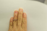 2Ct Round Cut Pink Ruby Stackable Women Wedding Band 14K White Gold Finish