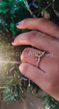 0.1ct Round Cut Moissanite Minimalist Women Wedding Band 14k White Gold Plated