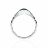 2Ct Pear Cut Blue Sapphire Stylish Solitaire Engagement Ring 14K White Gold Over