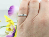 Half Eternity Wedding Ring Band 0.24ct Round Cut Diamond 14k White Gold Finish
