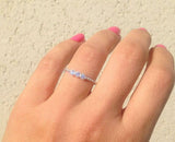 0.5ct Engagement Ring Round Cut Diamond Solitaire Trilogy 14k Yellow Gold Finish