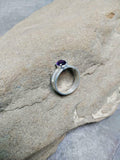 2ct Engagement Ring Oval Cut Amethyst Split Shank Solitaire 14k WhiteGold Finish