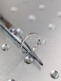 0.3ct Round Black Simulated Diamond Vintage-Inspired Band 14k White Gold Plated