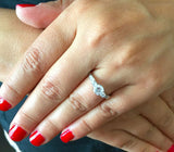 Accents Solitaire Engagement Ring 1.6ct Round Cut Diamond 14k White Gold Finish