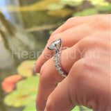 2.25ct Round Cut Moissanite Solitaire with Accents Ring 14k White Gold Plated