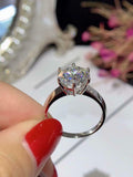 Solitaire Proposal Engagement Ring 1ct Round Cut Diamond 14k White Gold Finish